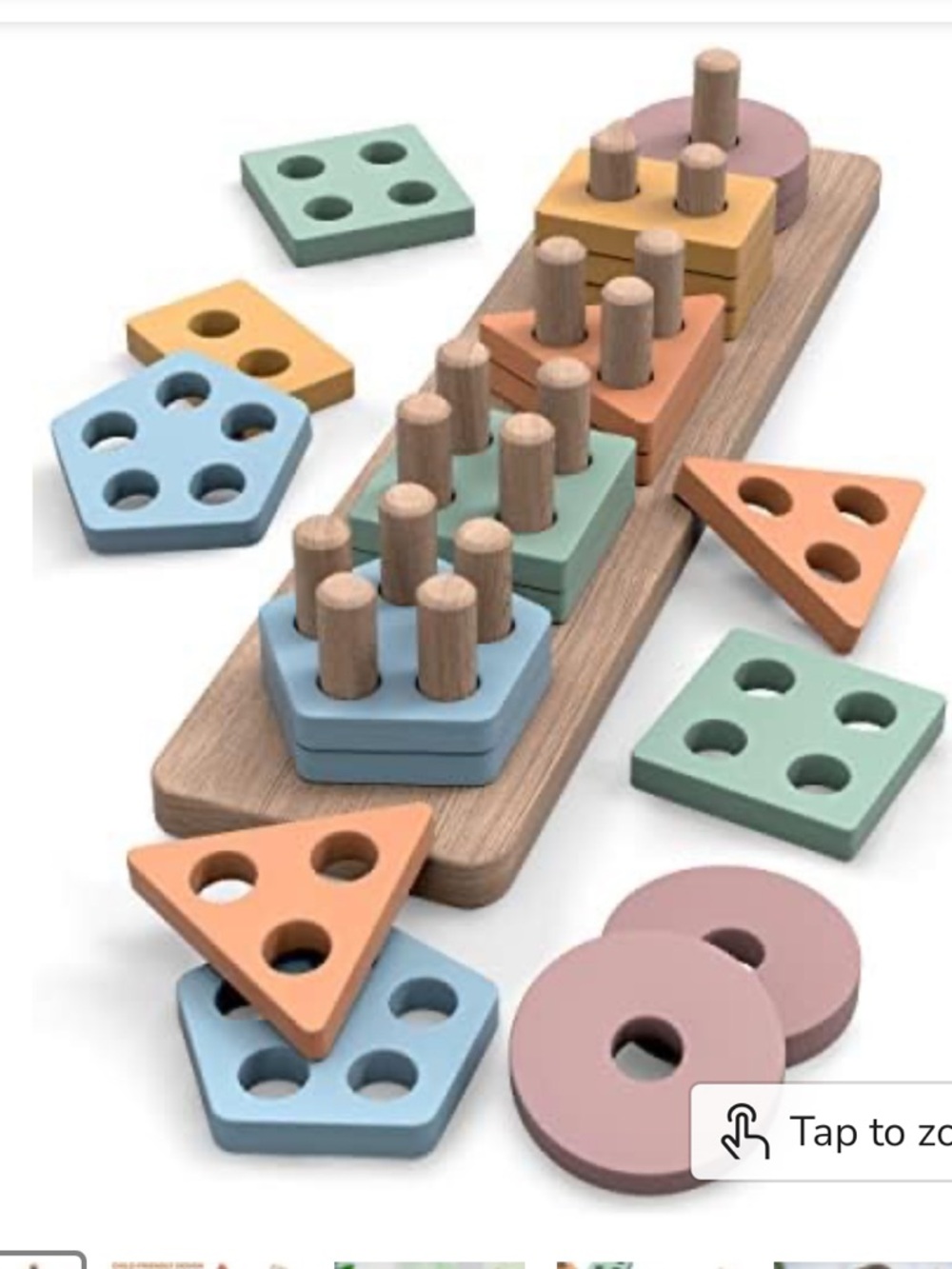 Gopo Wooden Sort and Stack Toy